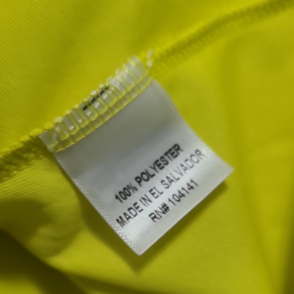 Lady Hagen Yellow Fitted Polo Tank Top - Picture 7 of 9